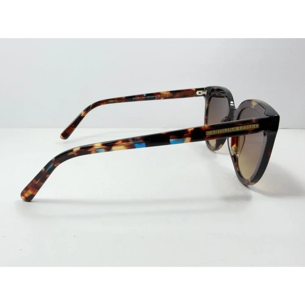 CAROLINA LEMKE CL7728-4 Women's Sunglasses Tortoiseshell Brown 52mm Cat Eye